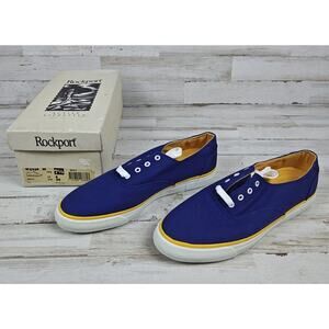 VTG 80's/90's Rockport "KATY" Navy Canvas Sneakers W5236 Women's 7.5M W/Box-New